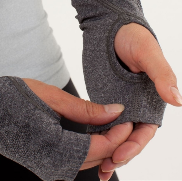 Lululemon Swiftly Long Sleeve Grey Raglan Tee Special Edition sz 6 - Picture 6 of 10